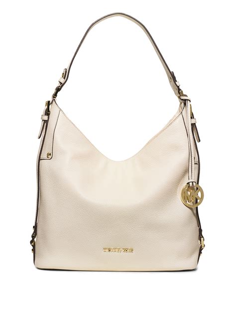 michael kors hobo bag white|Michael Kors hobo crossbody bag.